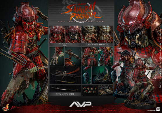 Akaoni Samurai Predator Sixth Scale Figure - Image 7